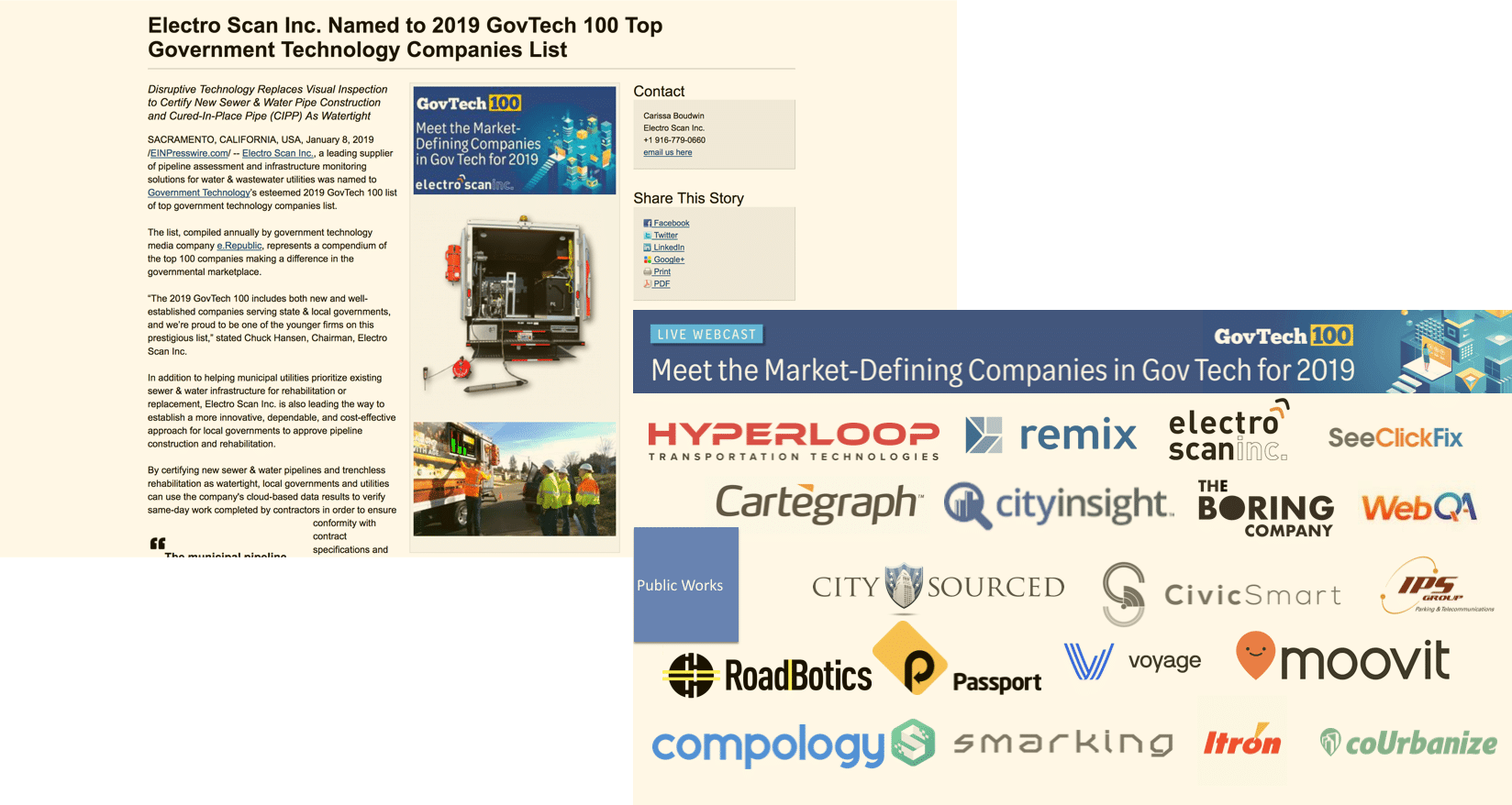 GovTech 2019 Top 100 Government Technology Companies